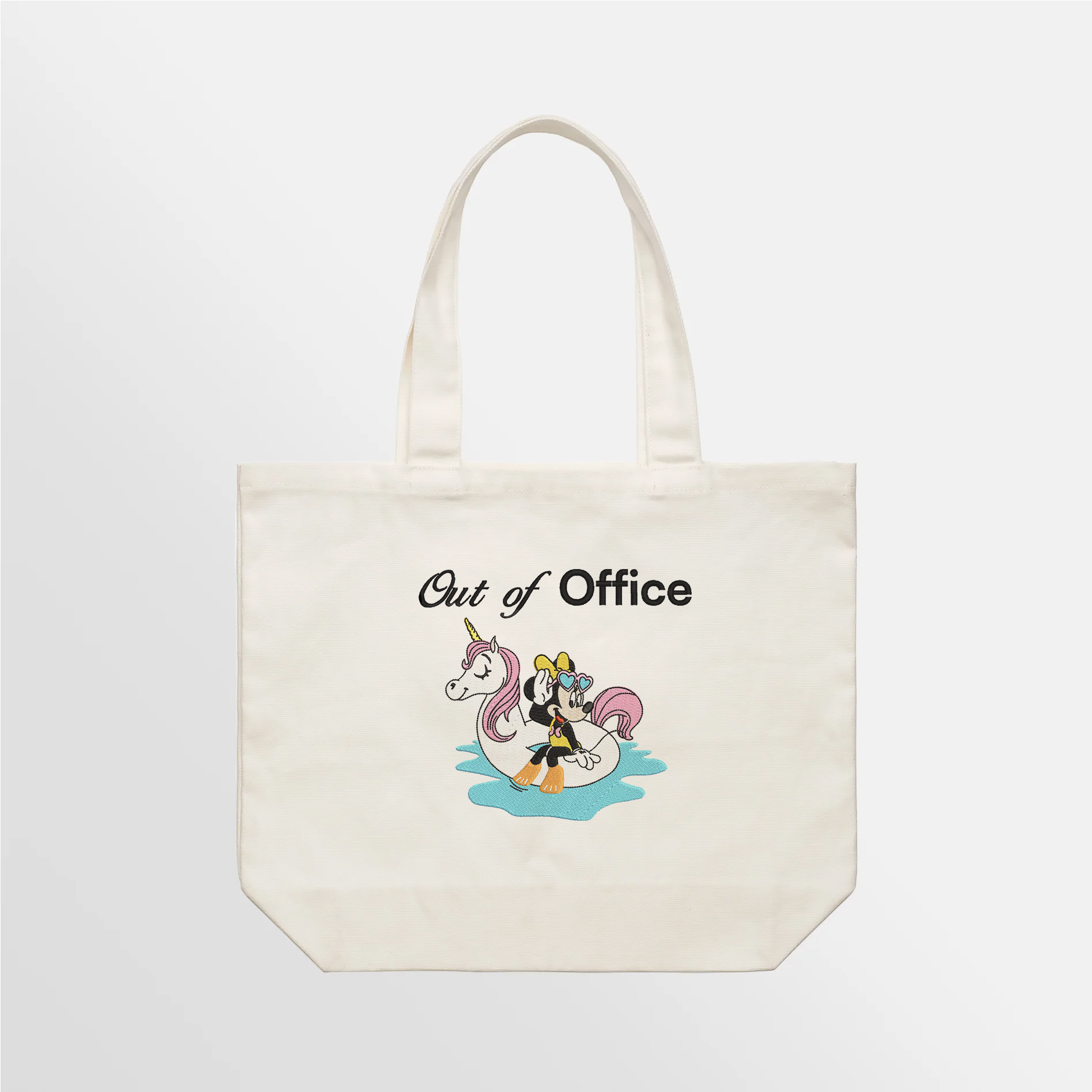 Out of Office - Mi Embroidered Tote Bag