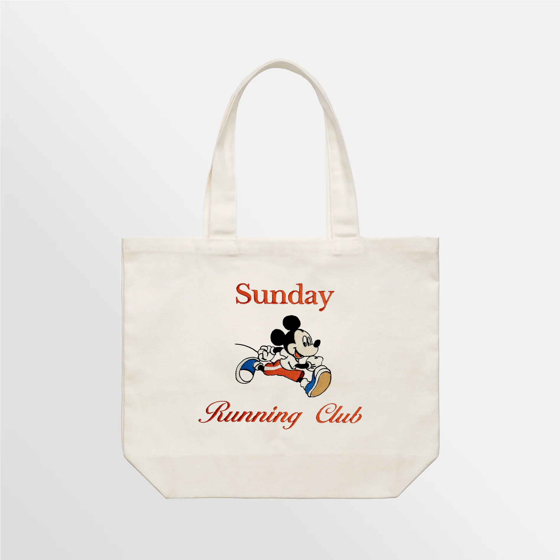Sunday Running Club Embroidered Tote Bag