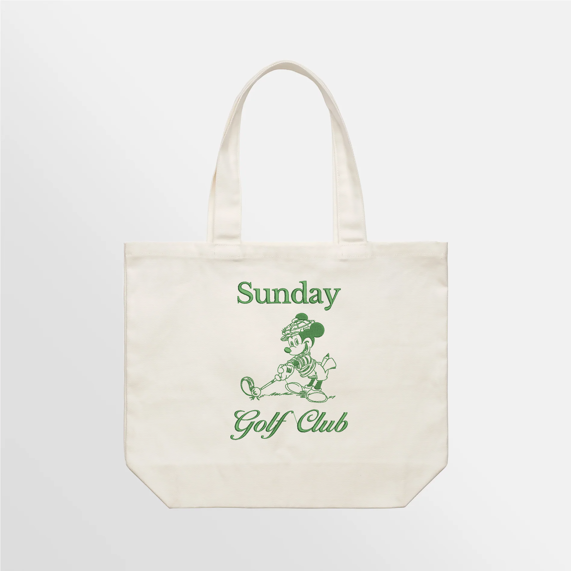Sunday Golf Club Embroidered Tote Bag