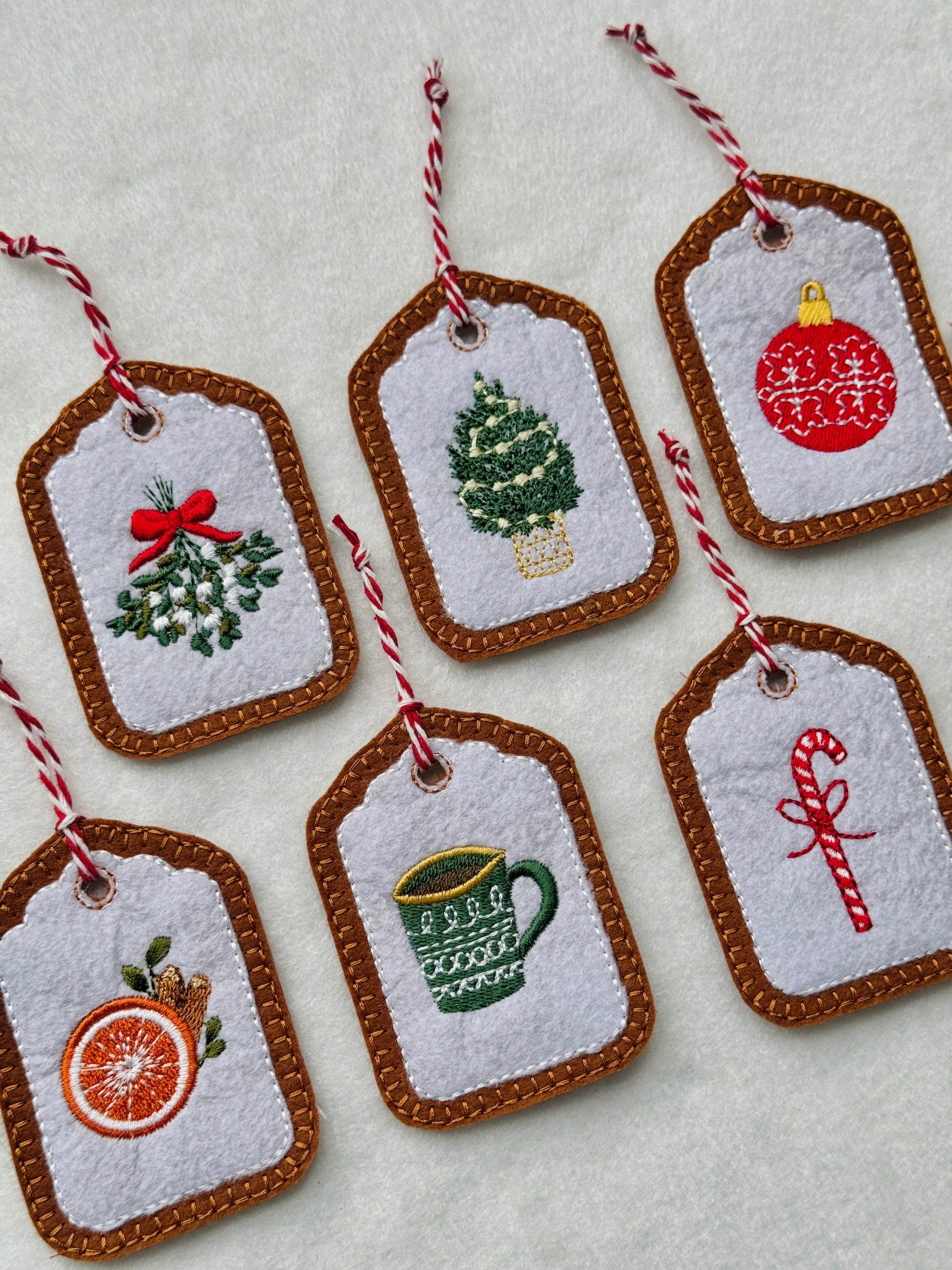 Christmas Ornament/Gift Tag - Set of 3, 5, 7