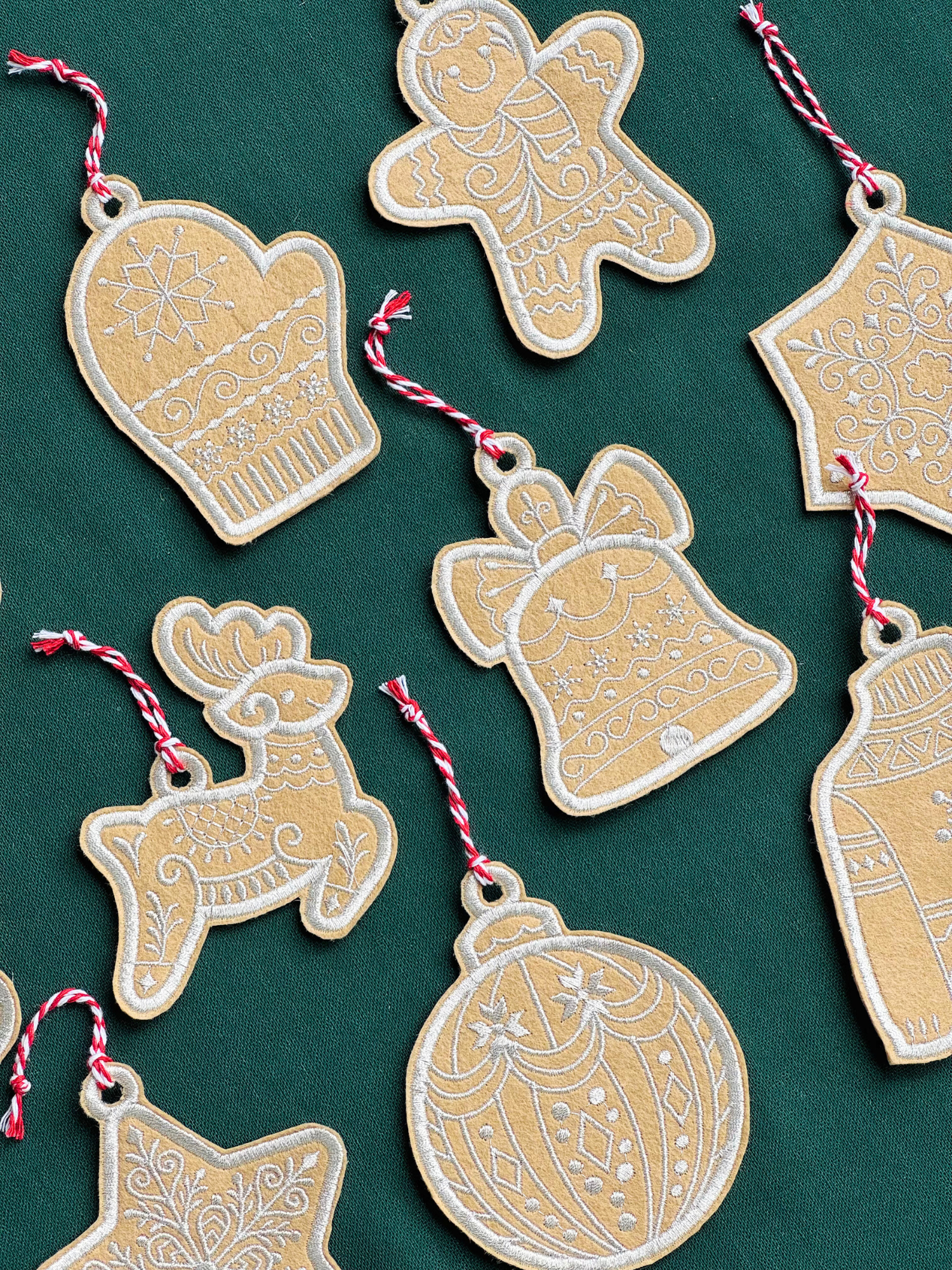 Gingerbread Ornament/Gift Tag - Set of 2, 4, 6, 8, 10