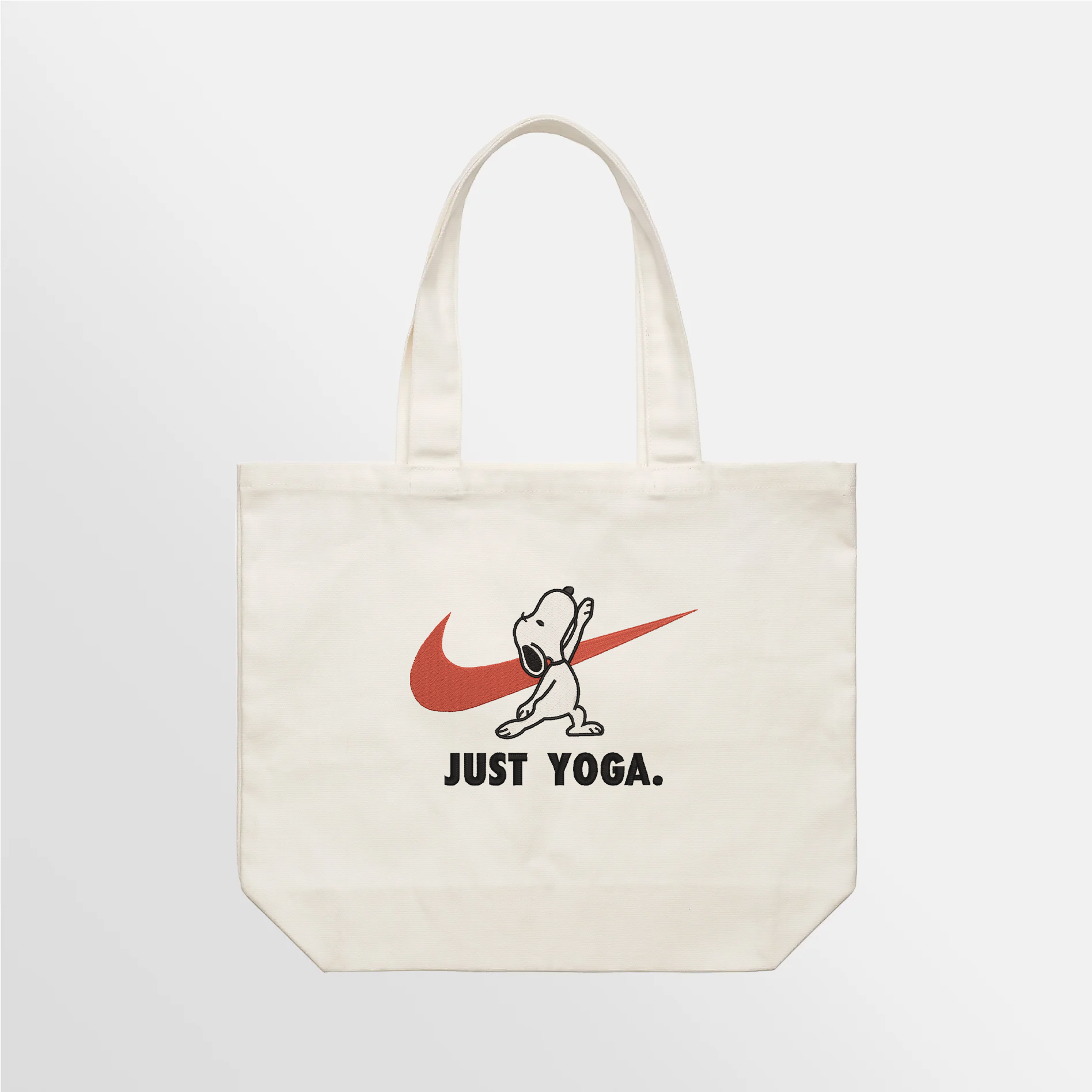 Just Yoga - M Embroidered Tote Bag