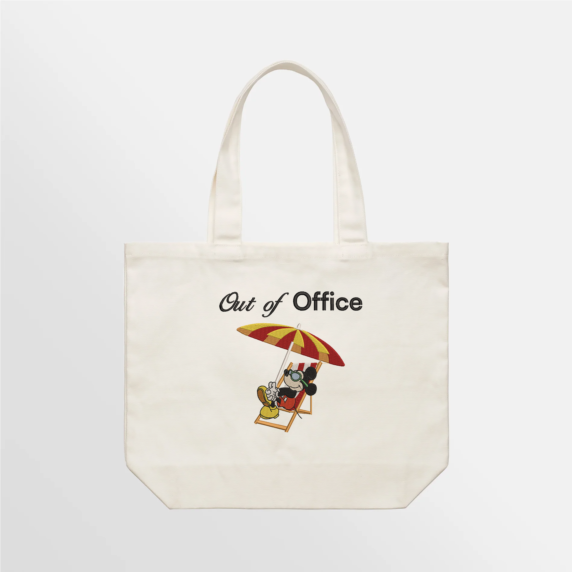 Out of Office - M Embroidered Tote Bag