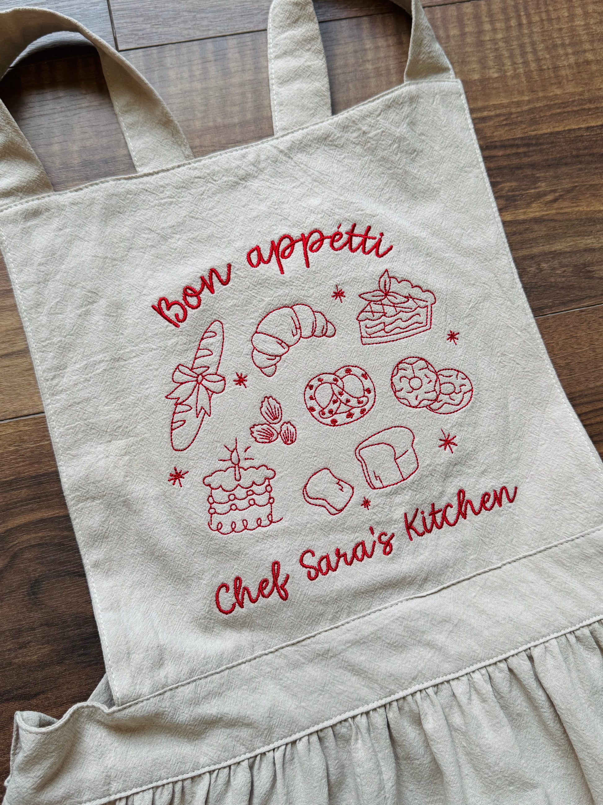 Embroidered Apron - Customizable