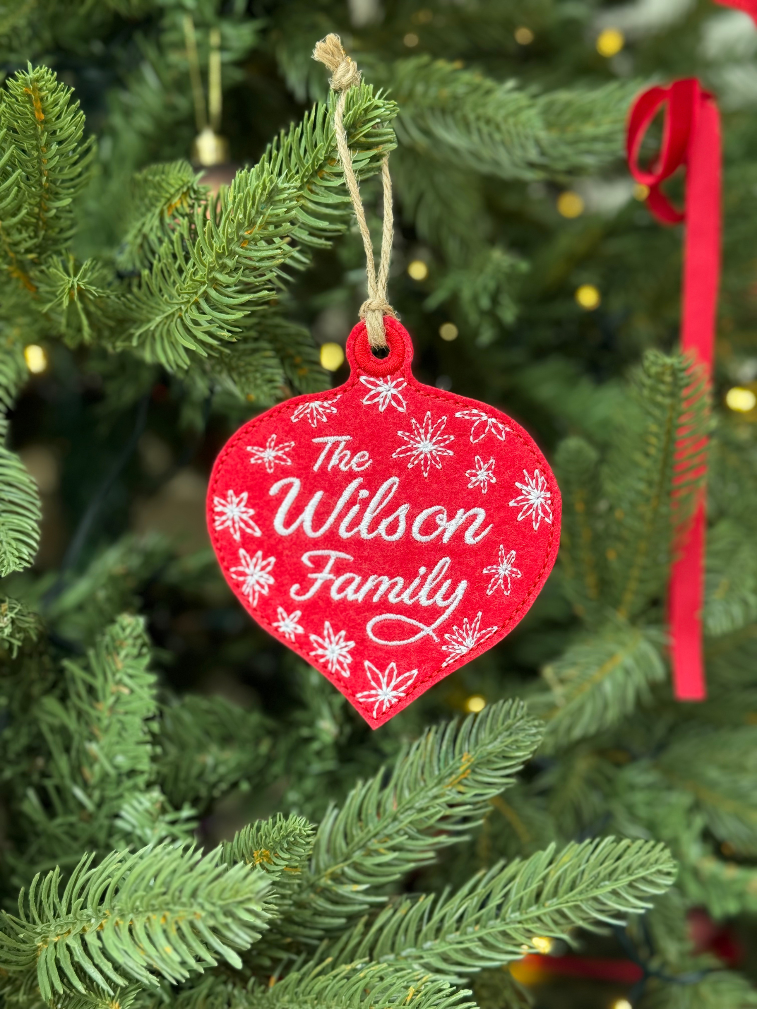 Christmas Ornament/Gift Tag - Set of 5 - Customizable