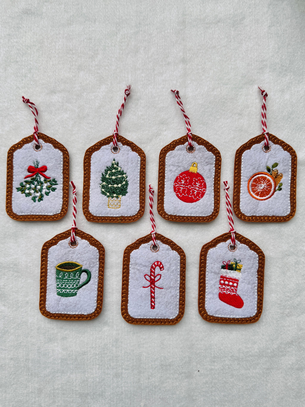 Christmas Ornament/Gift Tag - Set of 3, 5, 7