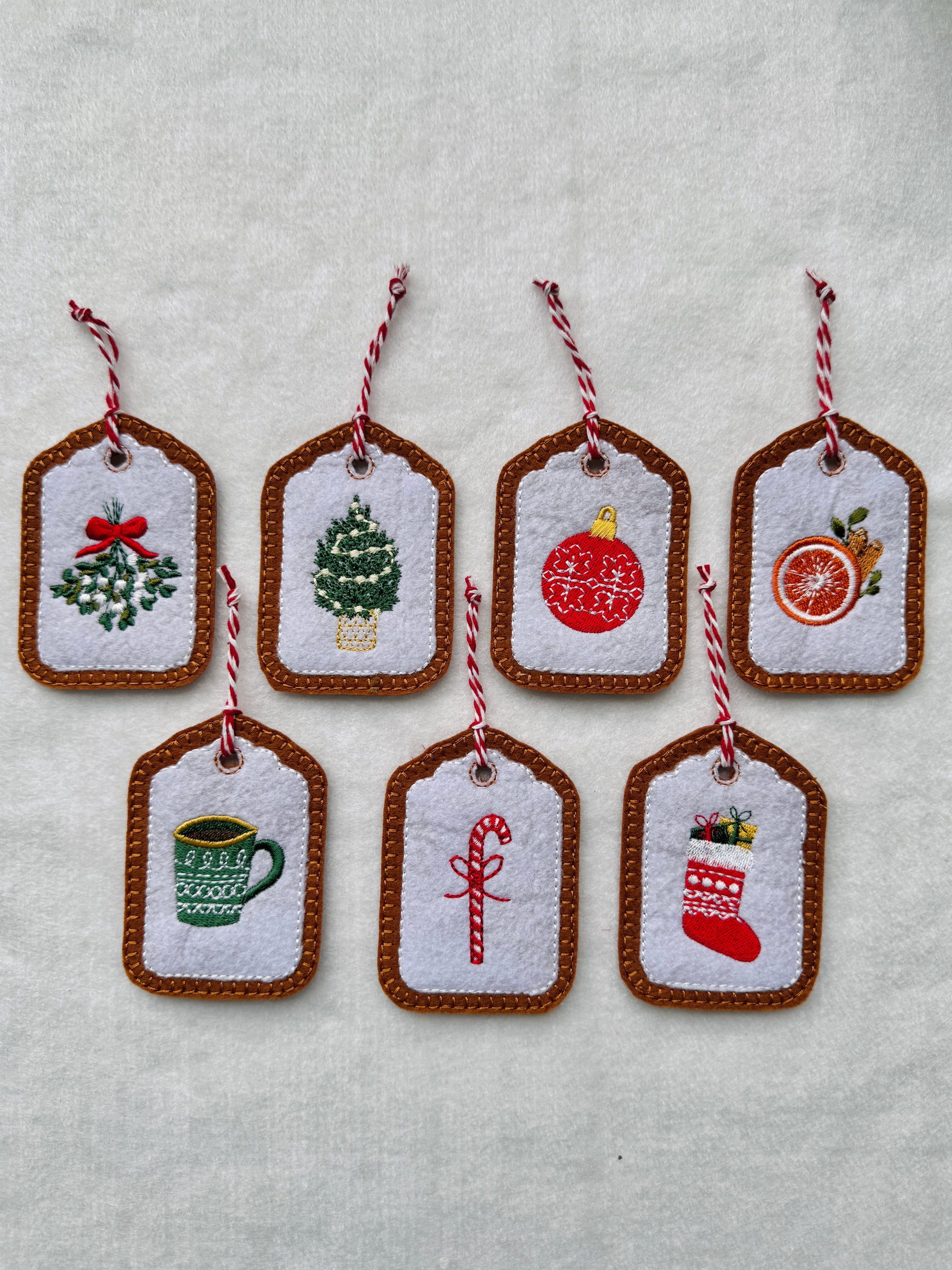 Christmas Ornament/Gift Tag - Set of 3, 5, 7