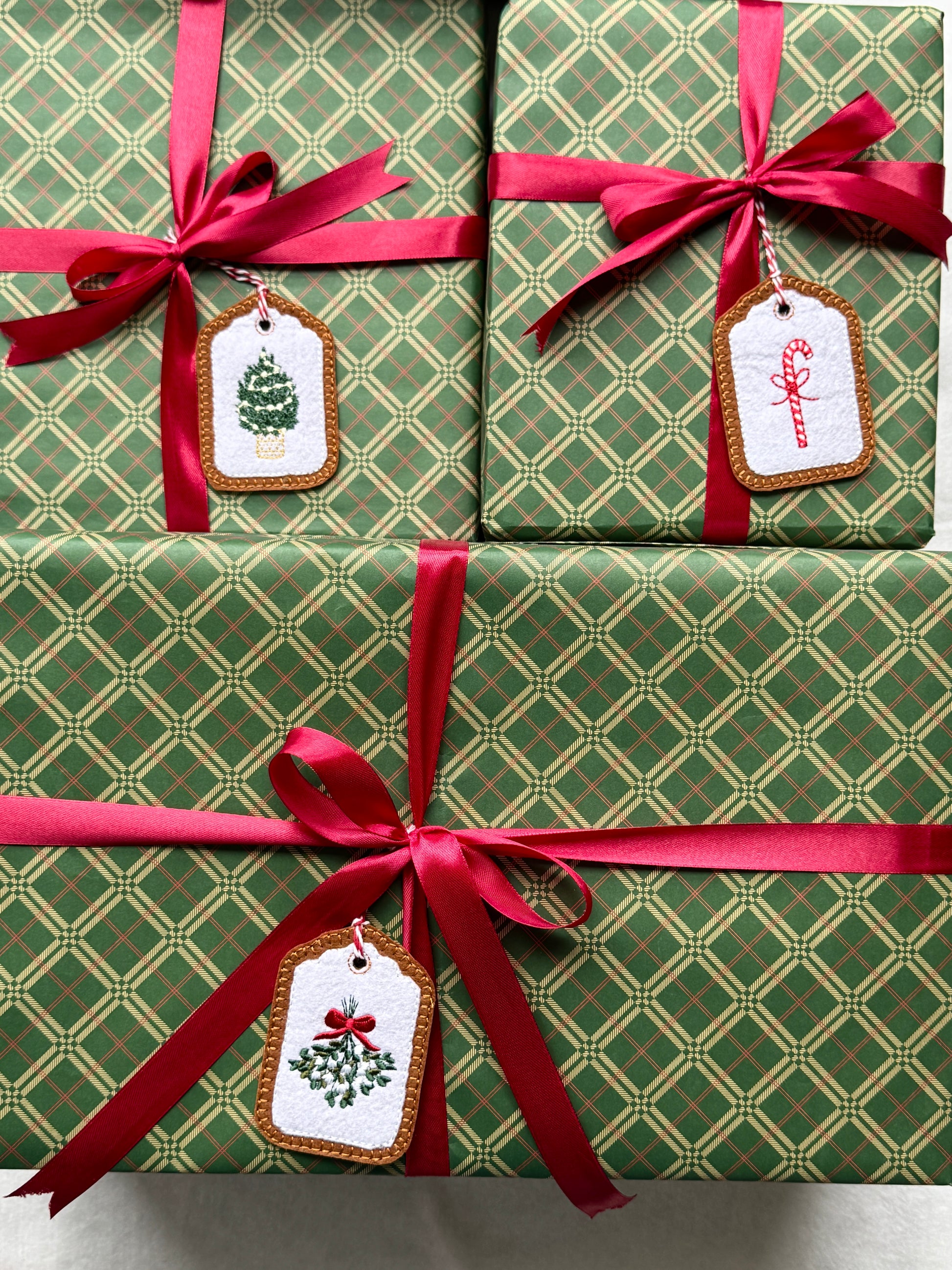 Christmas Ornament/Gift Tag - Set of 3, 5, 7