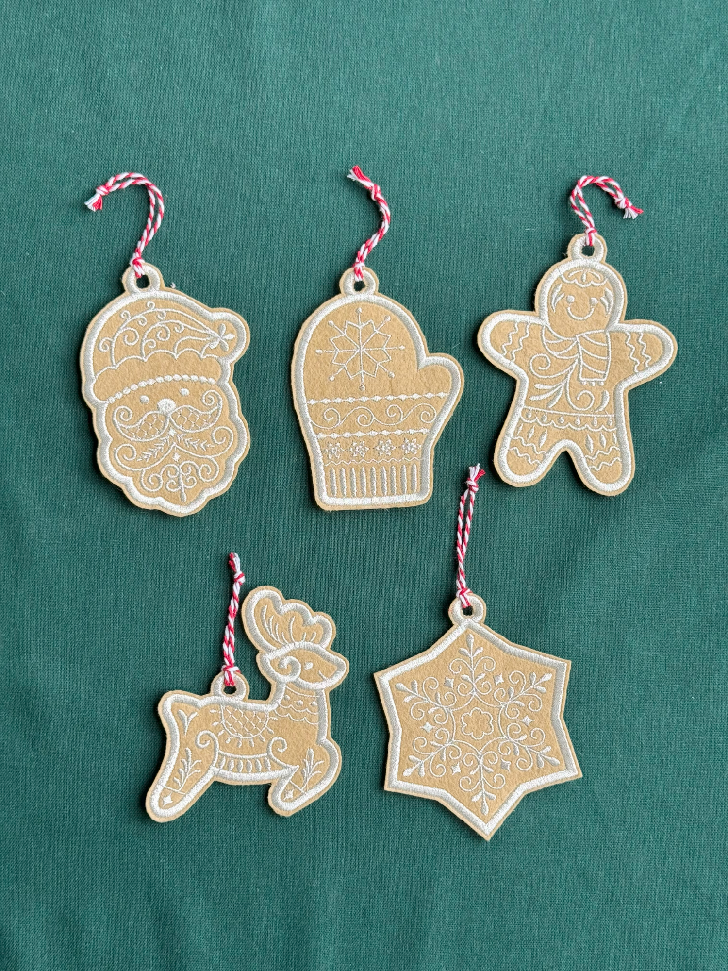 Gingerbread Ornament/Gift Tag - Set of 2, 4, 6, 8, 10