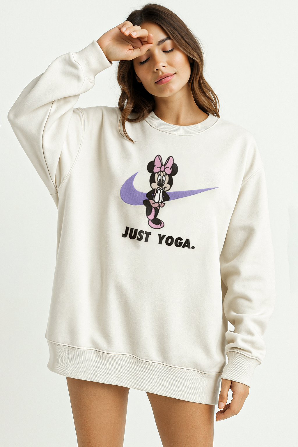 Just Yoga - Mi Unisex Embroidered Sweatshirt, S-3XL, 8 Colors