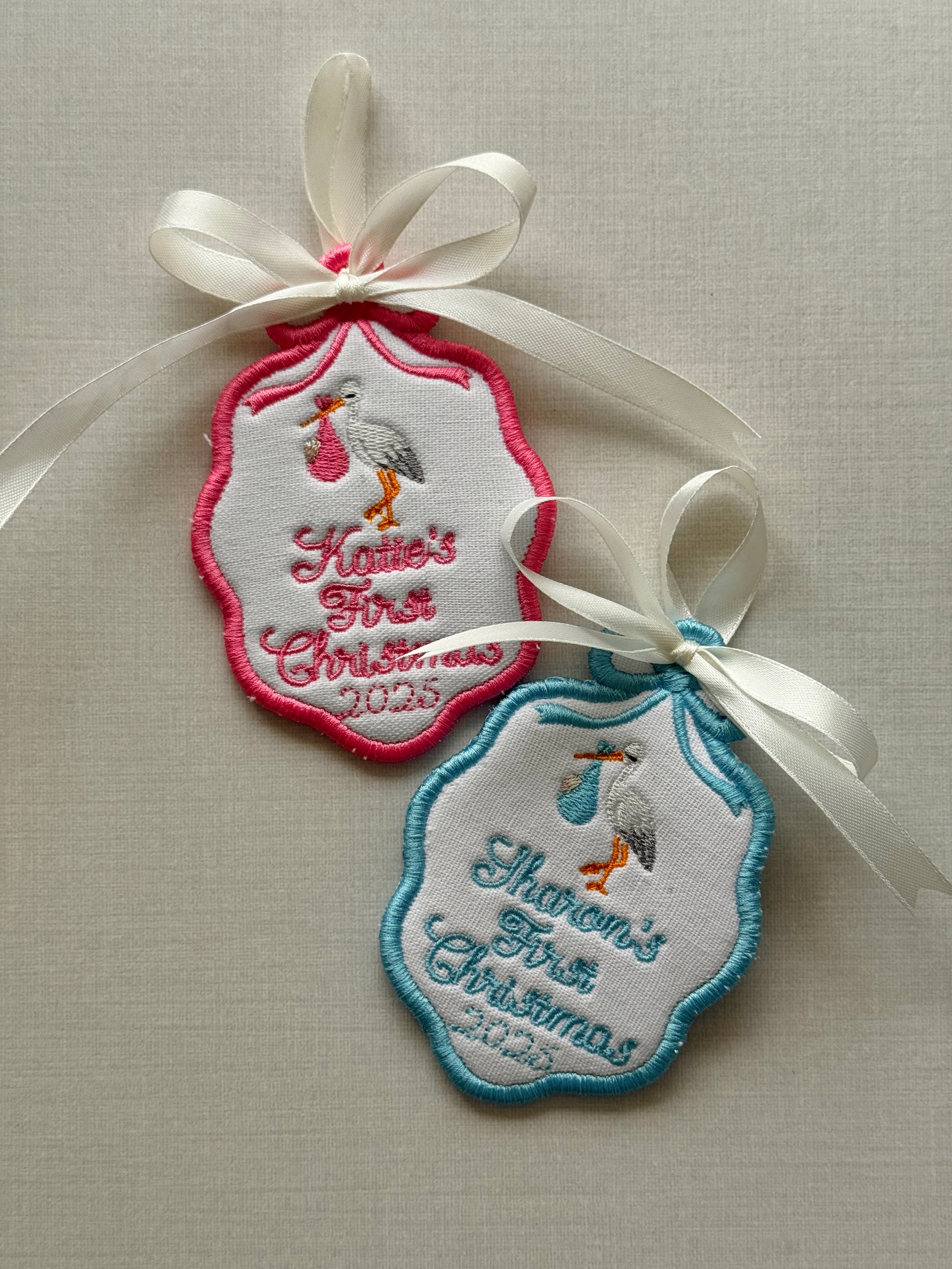 First Christmas Gift Tag/Ornament - Customizable