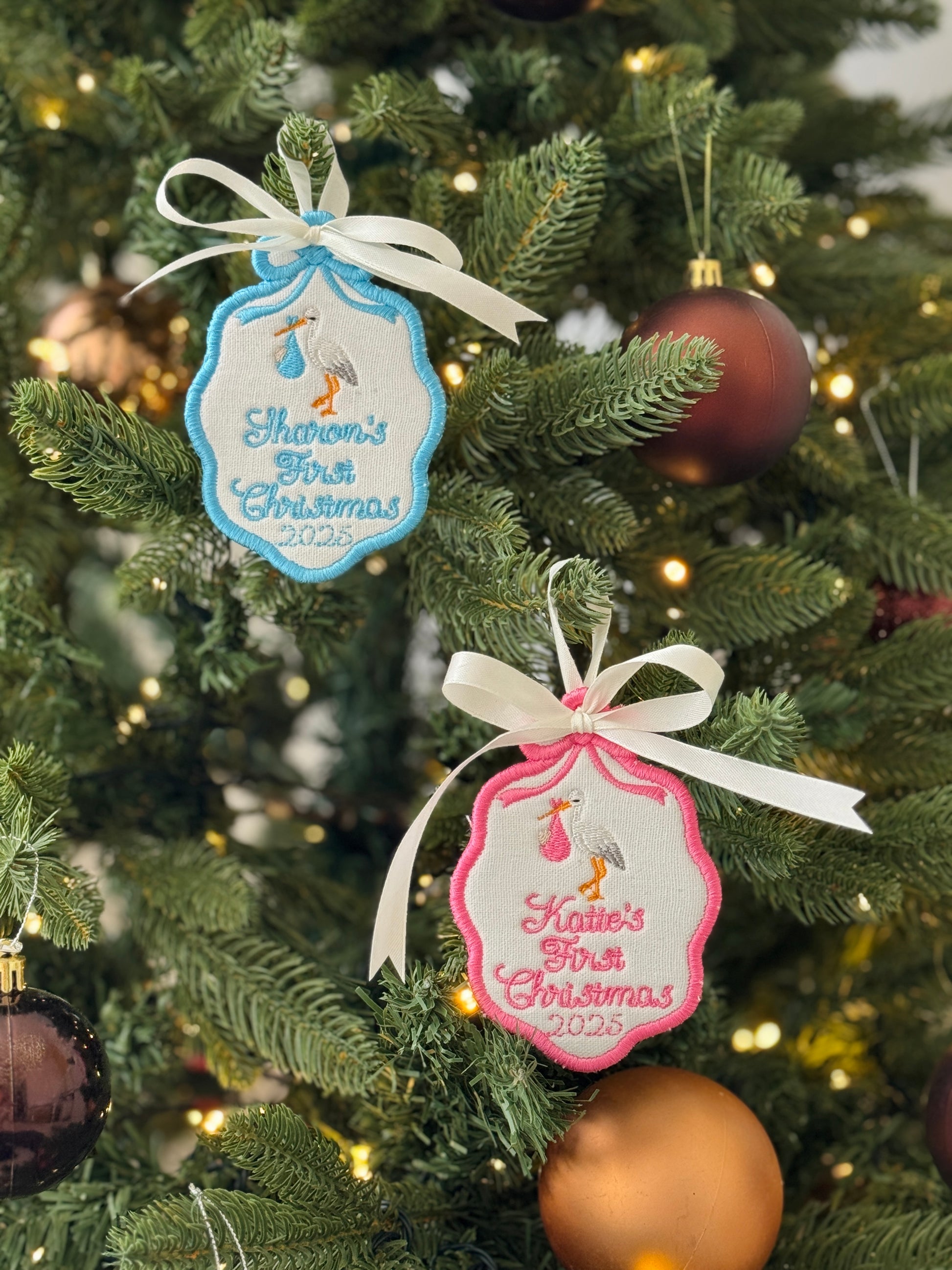First Christmas Gift Tag/Ornament - Customizable