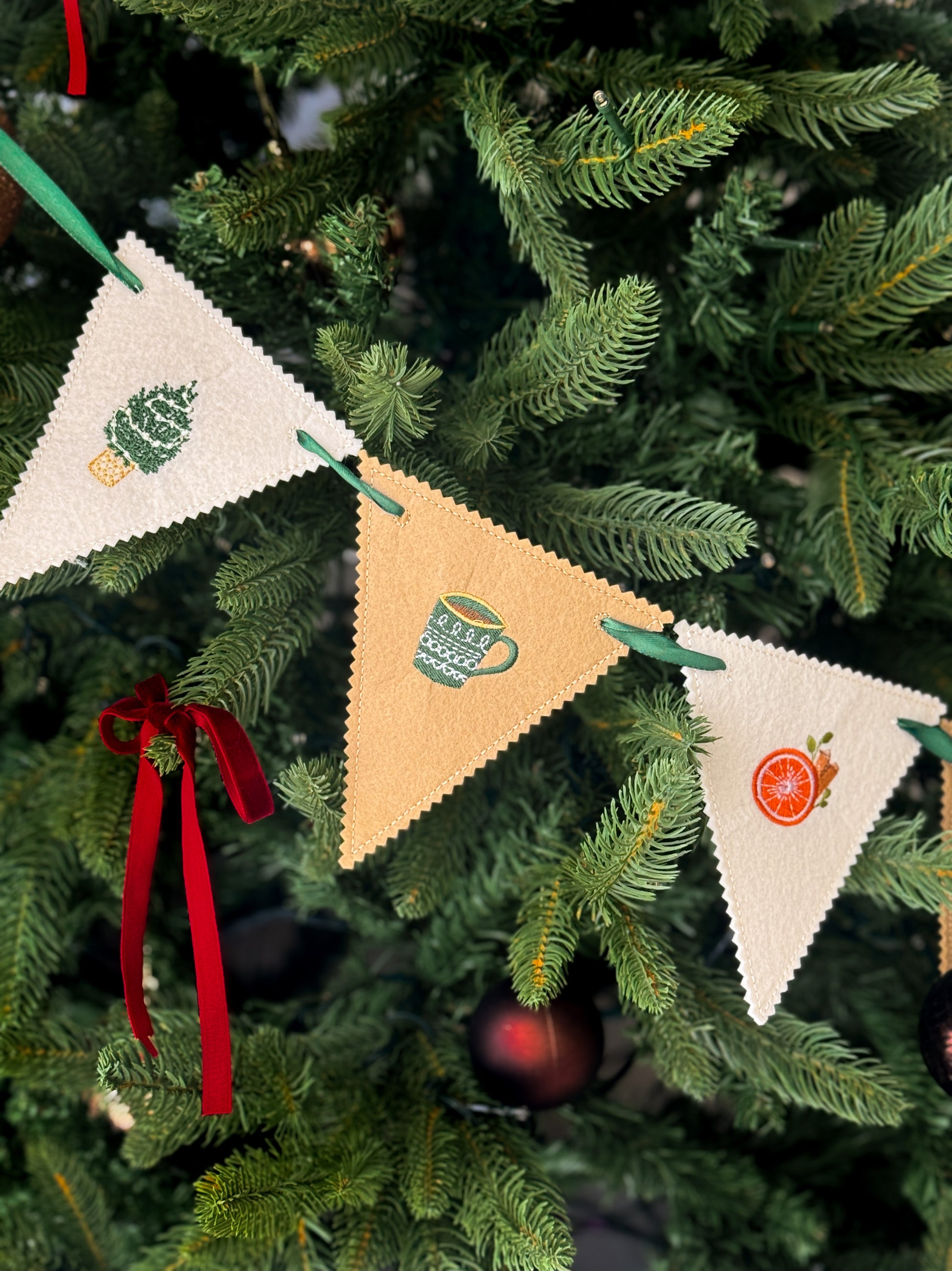 Embroidered Garland
