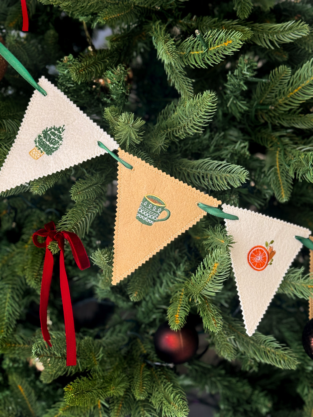 Embroidered Garland
