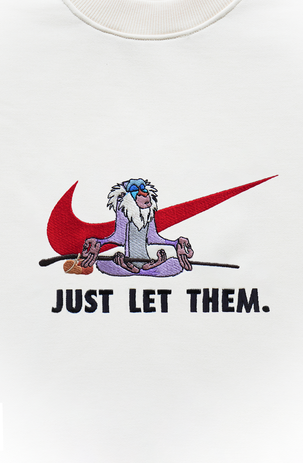 Just let them - R Unisex Embroidered Sweatshirt, S-3XL, 8 Colors