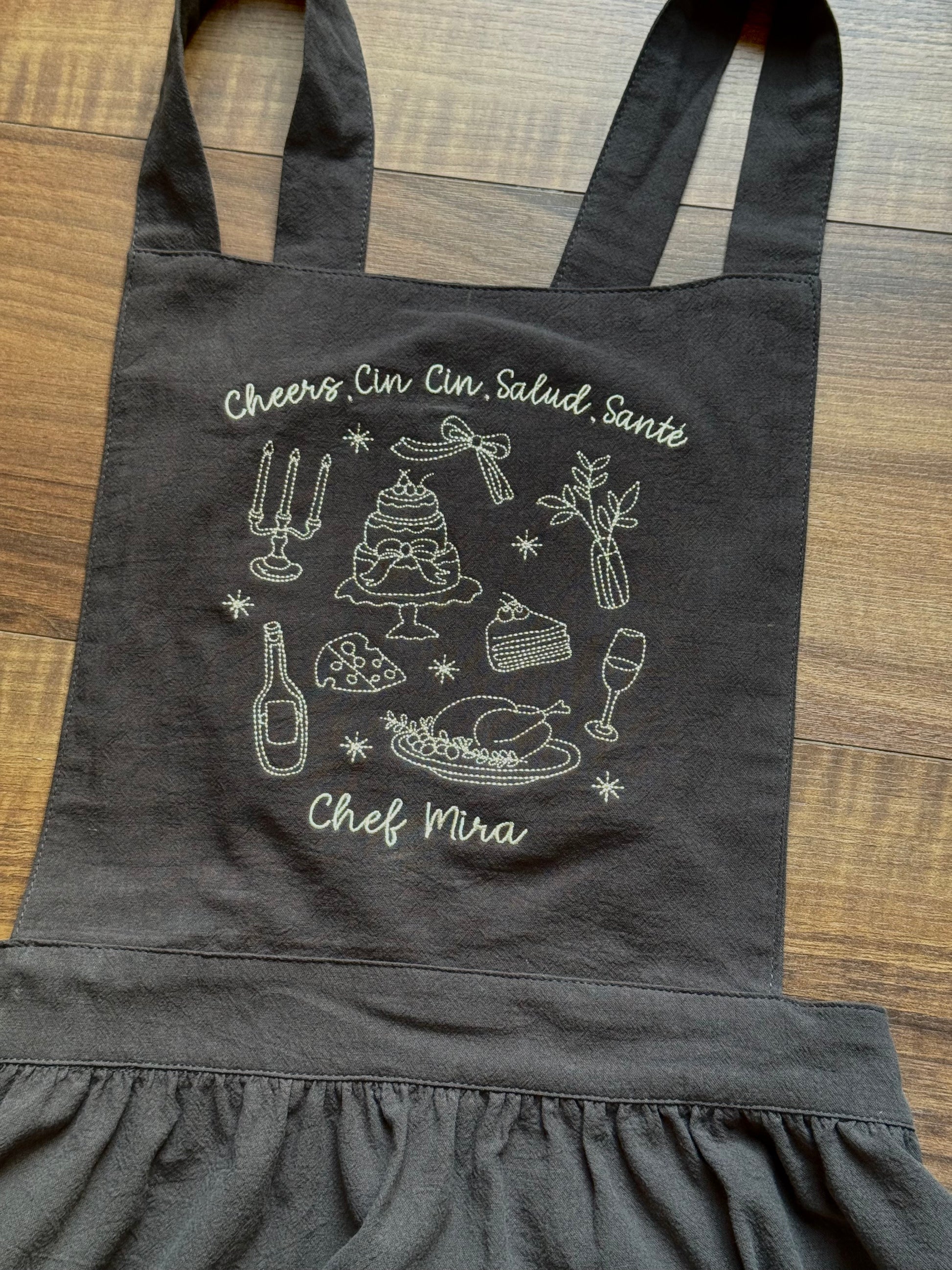 Embroidered Apron - Customizable