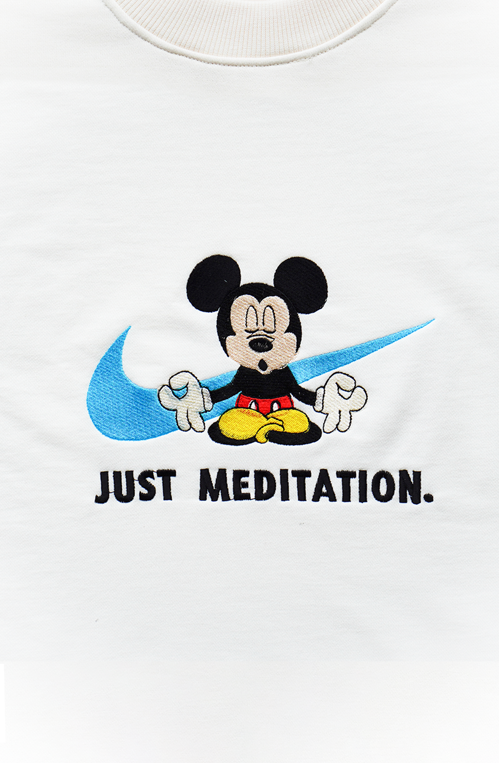 Just Meditation - M Unisex Embroidered Sweatshirt, S-3XL, 8 Colors