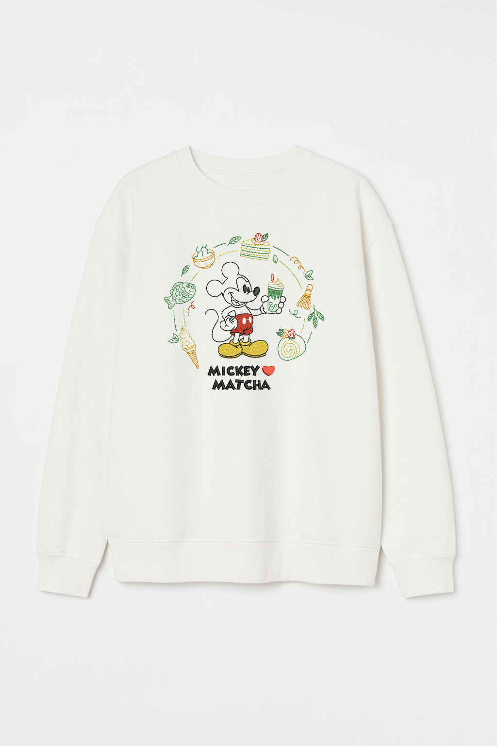 M Loves Matcha Unisex Embroidered Sweatshirt, S-3XL, 8 Colors