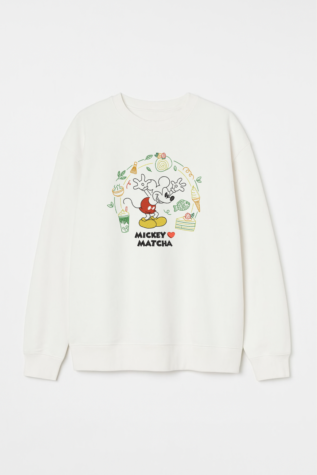 M Loves Matcha Unisex Embroidered Sweatshirt, S-3XL, 8 Colors