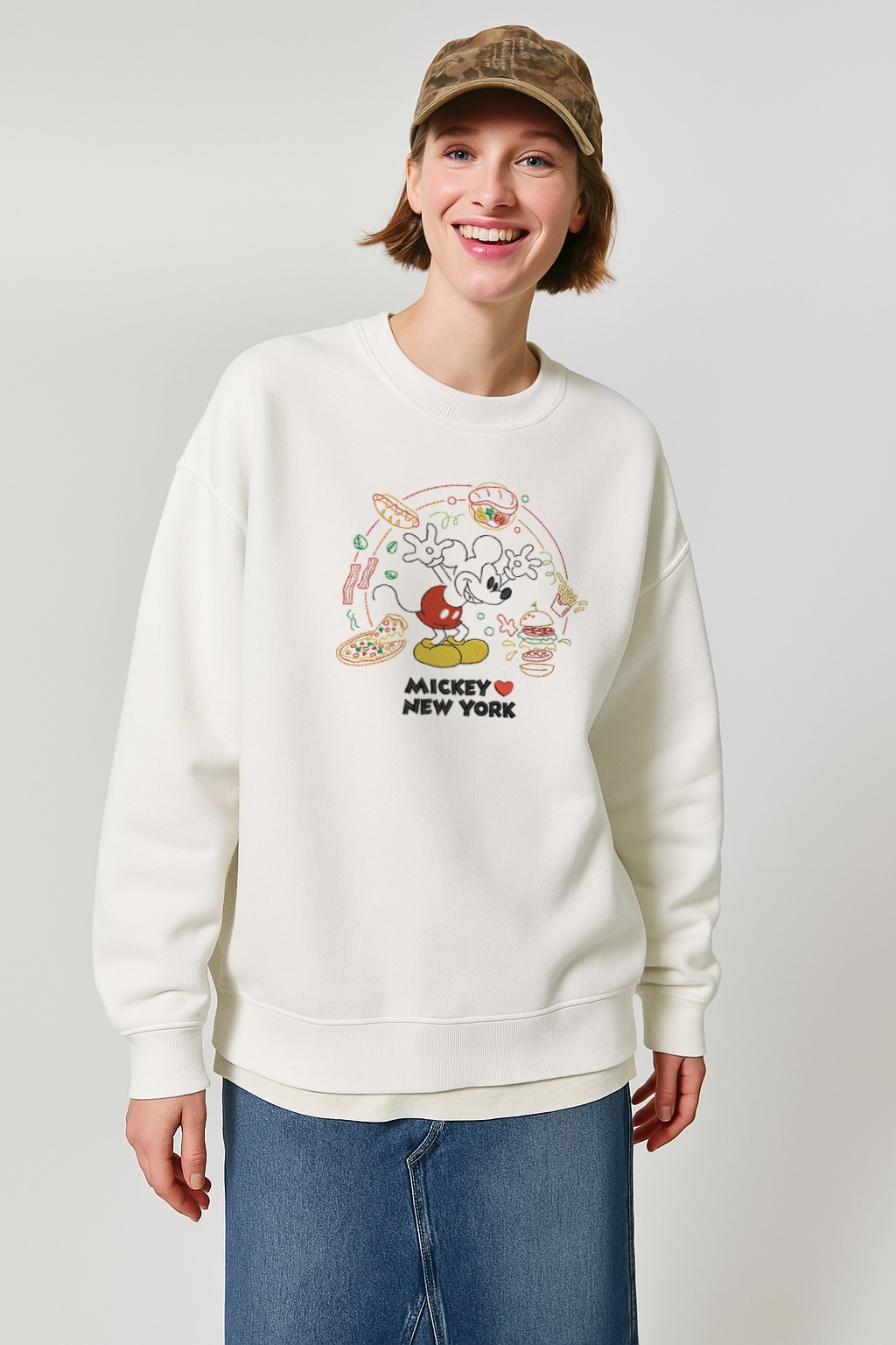 ♡ miki ♡ M Loves New York Unisex Embroidered Sweatshirt, S-3XL, 8