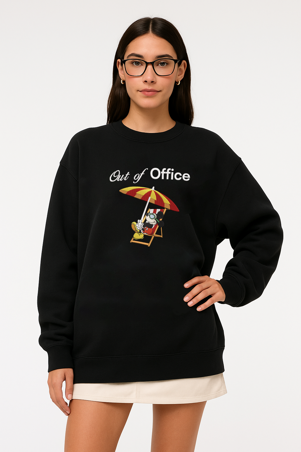 Out of Office - M Unisex Embroidered Sweatshirt, S-3XL, 8 Colors