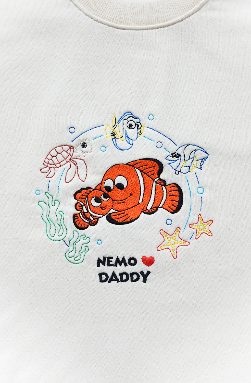 N Loves Daddy Unisex Embroidered Sweatshirt, S-3XL, 8 Colors