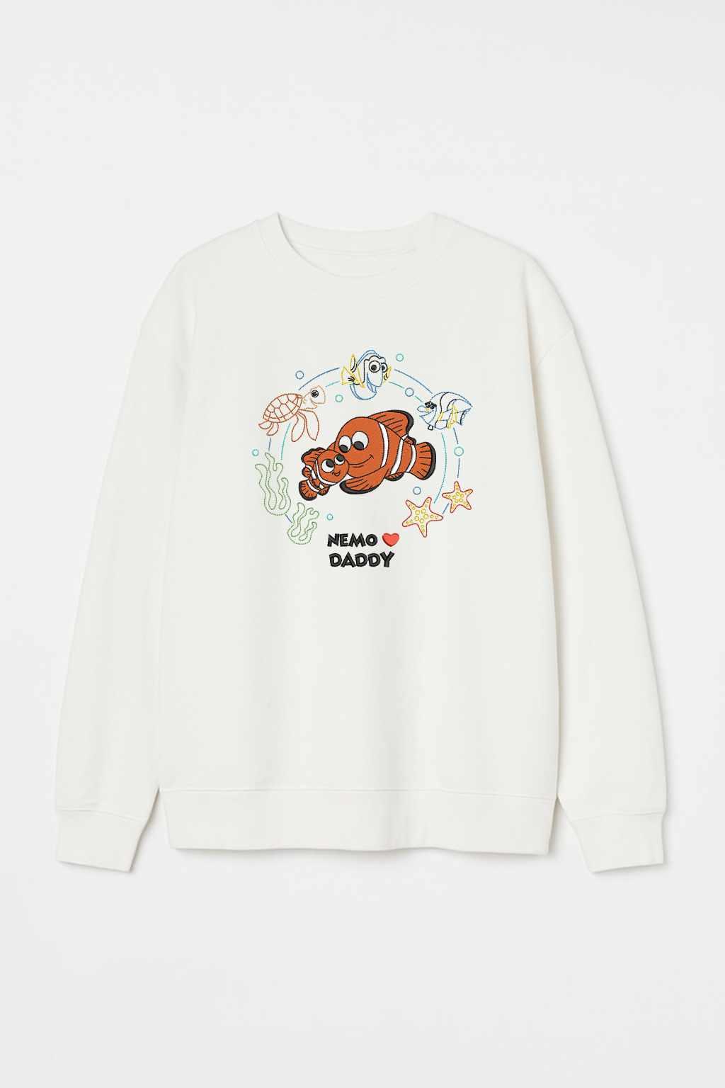 N Loves Daddy Unisex Embroidered Sweatshirt, S-3XL, 8 Colors