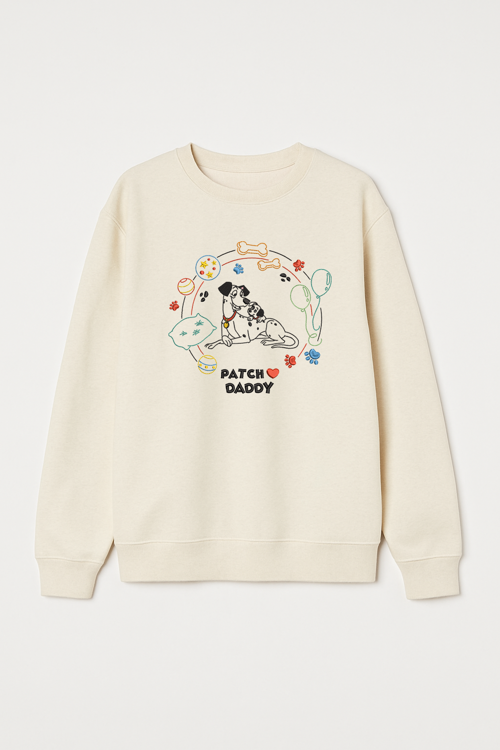 P Loves Daddy Unisex Embroidered Sweatshirt, S-3XL, 8 Colors