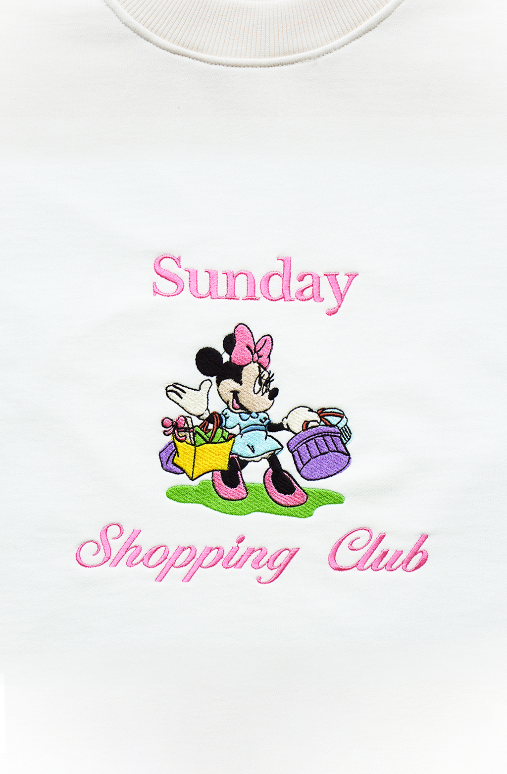 Sunday Shopping Club Unisex Embroidered Sweatshirt, S-3XL, 8 Colors