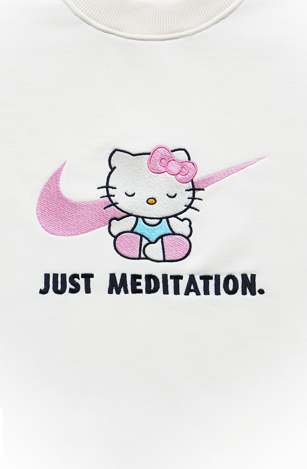 Just Meditation - K Unisex Embroidered Sweatshirt, S-3XL, 8 Colors